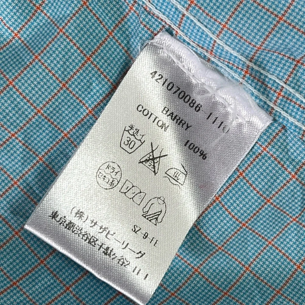 Frank & Eileen Turquoise Checkered Shirt - Picture 4 of 5
